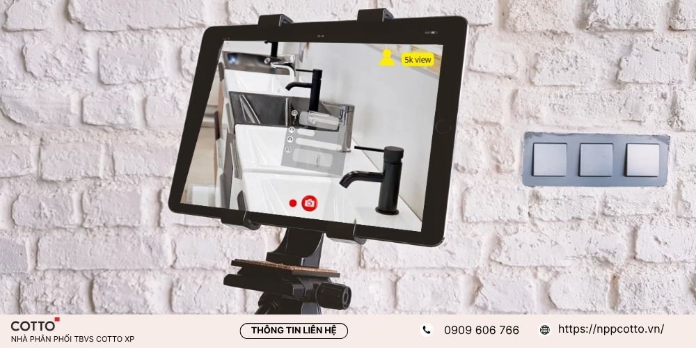 Livestream bán thiết bị vệ sinh