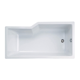 BT204PP(H) WH bồn tắm xây bệ không tay vịn ALISS