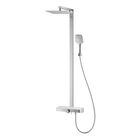 CT2307W Bộ sen nhiệt độ cây bát sen vuông Switch Panel