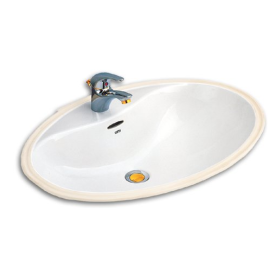 C016 Chậu lavabo bán âm bàn Cyndy